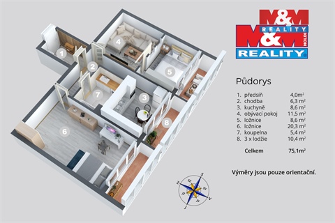 Prodej bytu 2+1, 61 m² - 16