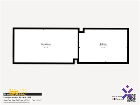 Pronájem bytu 1kk, 45 m² - 10
