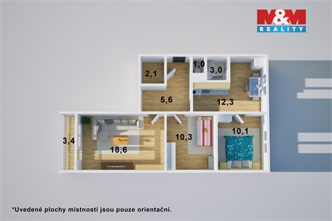 Prodej bytu 3+1, 65 m² - 8