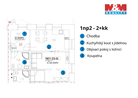 Pronájem bytu 2kk, 45 m² 8