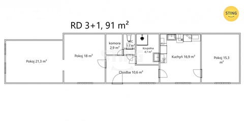 Prodej rodinného domu, 91 m² 14