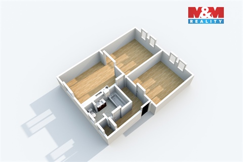 Pronájem bytu 2+1, 48 m² 10