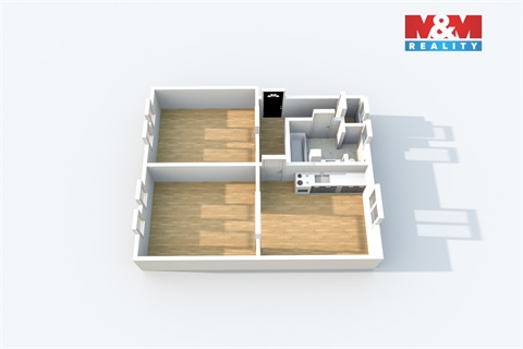 Pronájem bytu 2+1, 48 m² - 8