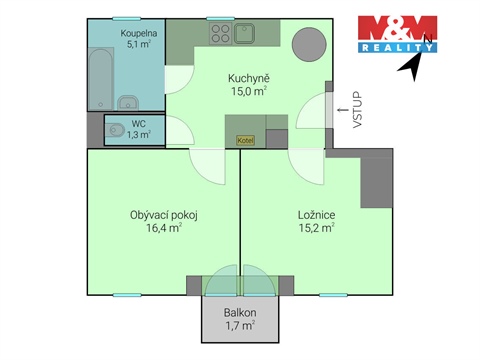 Prodej bytu 2+1, 53 m² 14