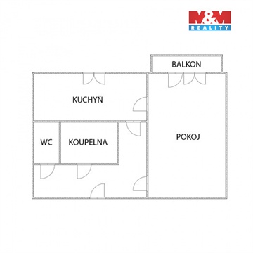 Prodej bytu 1+1, 36 m² 12