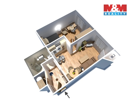 Pronájem bytu 2kk, 42 m² - 10