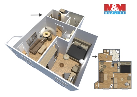 Pronájem bytu 2kk, 42 m² 12