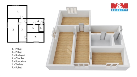 Prodej bytu 3kk, 66 m² - 20
