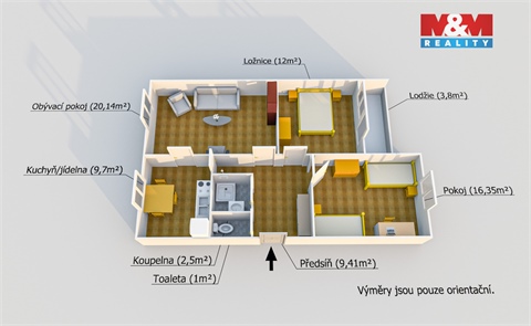 Prodej bytu 3+1, 77 m² 28