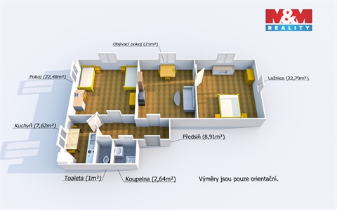 Prodej bytu 3+1, 90 m² 14