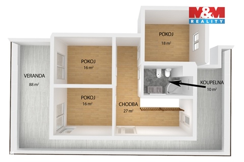 Pronájem bytu 4kk, 151 m² - 6