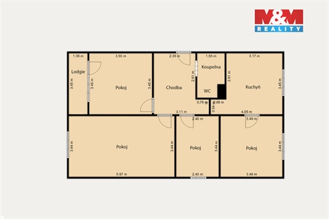 Prodej bytu 4+1, 77 m² - 12