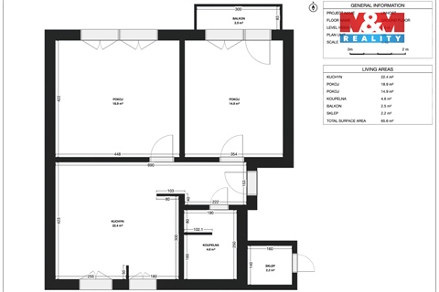 Prodej bytu 3kk, 62 m² - 14