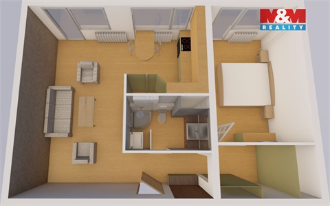 Prodej bytu 2kk, 56 m² - 2