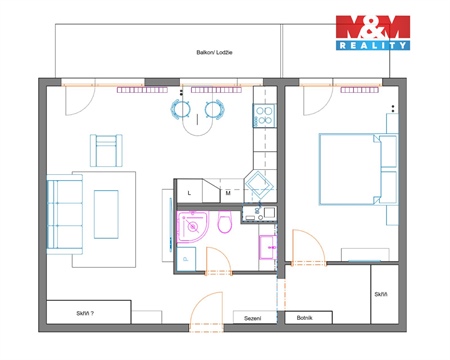 Prodej bytu 2kk, 56 m² - 4
