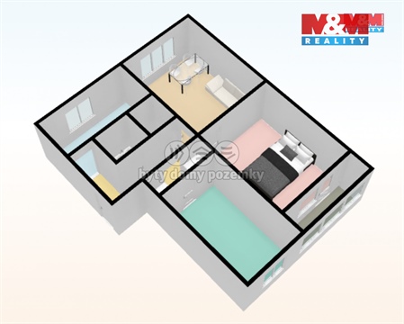 Prodej bytu 3+1, 66 m² - 0