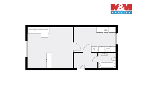 Prodej bytu 1+1, 51 m² 10