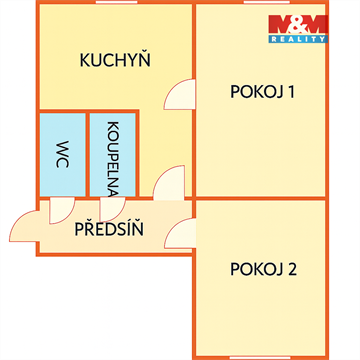 Prodej bytu 2+1, 52 m² 14