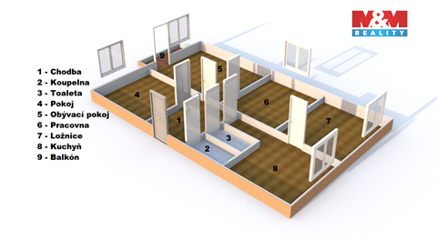 Pronájem bytu 4+1, 72 m² 10