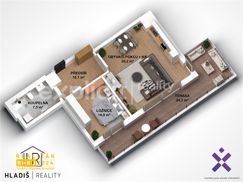 Prodej bytu 2kk, 54 m² 24