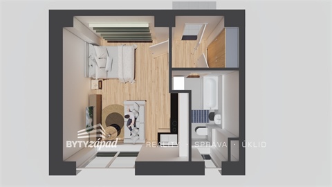 Pronájem bytu 1kk, 31 m² 8