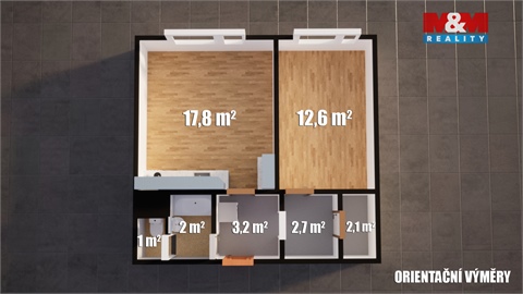 Prodej bytu 2kk, 43 m² 10