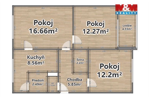 Prodej bytu 3+1, 60 m² - 14