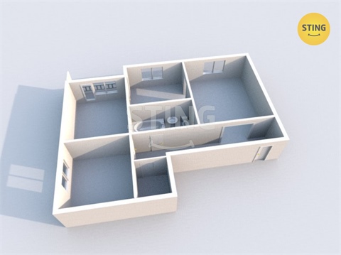 Pronájem bytu 3+1, 63 m² 8