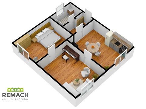 Pronájem bytu 2kk, 70 m² 2