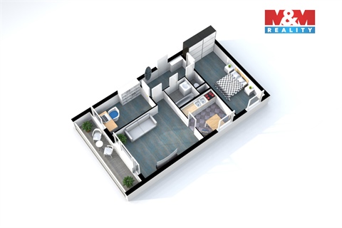 Prodej bytu 3+1, 58 m² 2