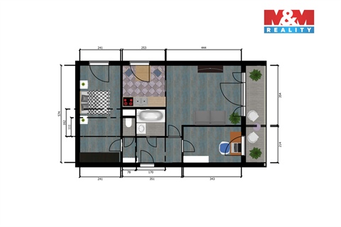Prodej bytu 3+1, 58 m² 12