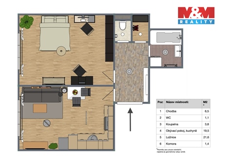 Prodej bytu 2kk, 52 m² - 14