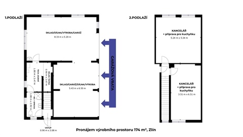 Pronájem skladu / haly, 174 m² - 22