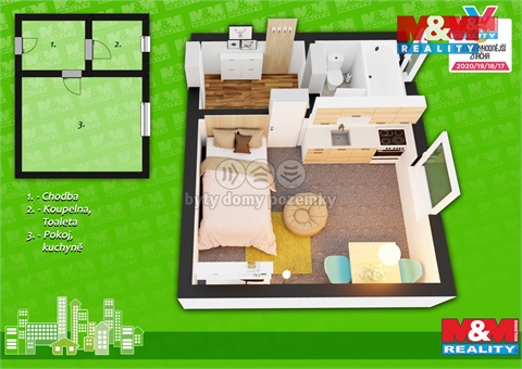 Pronájem bytu 1kk, 27 m² 4