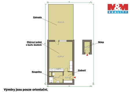 Pronájem bytu 1kk, 45 m² - 8