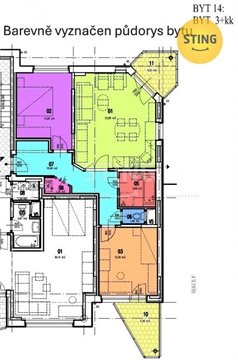 Prodej bytu 3kk, 73 m² - 24