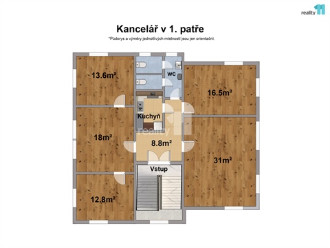Pronájem kanceláře, 200 m² 16