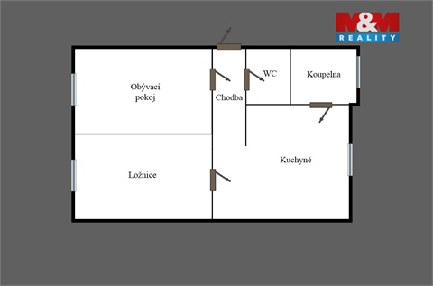 Prodej bytu 2+1, 56 m² 6