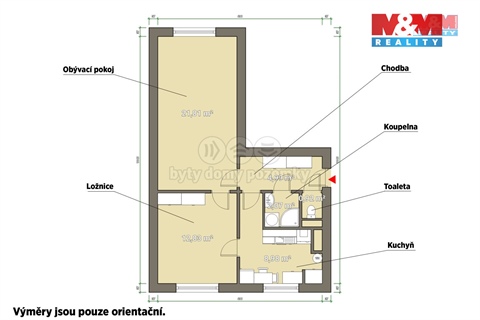 Pronájem bytu 2+1, 50 m² - 12