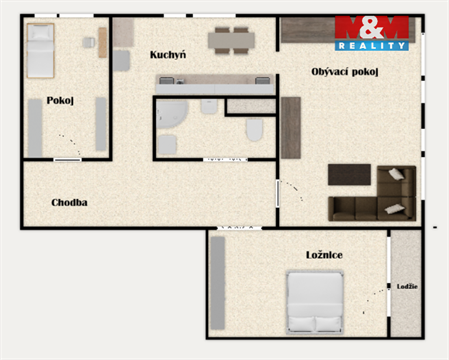 Prodej bytu 3+1, 71 m² - 10