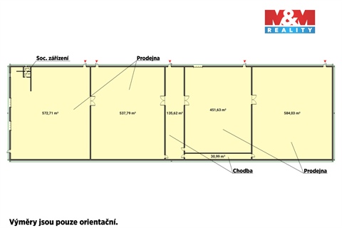 Pronájem skladu / haly, 2 200 m² 2