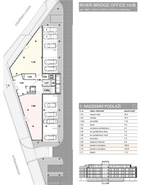 Pronájem kanceláře, 109 m² - 2