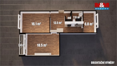 Prodej bytu 3+1, 60 m² - 28