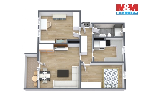 Prodej bytu 3+1, 68 m² 16