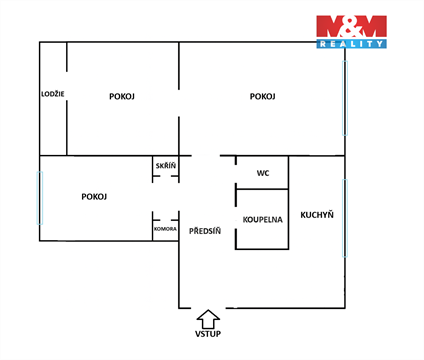 Prodej bytu 3+1, 68 m² 8
