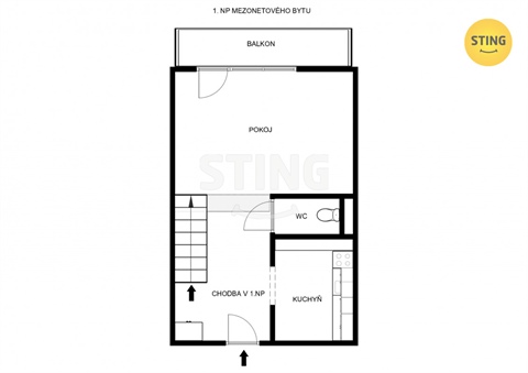 Prodej bytu 3+1, 71 m² - 2