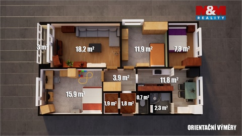 Prodej bytu 4+1, 83 m² 18