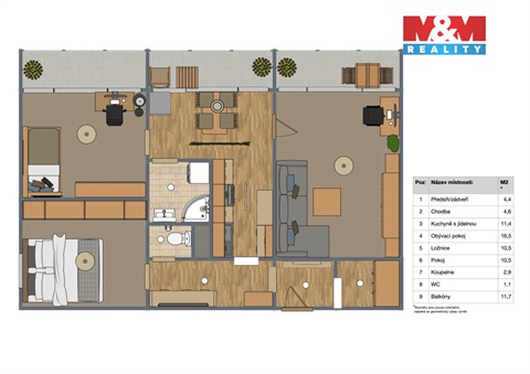 Prodej bytu 3+1, 62 m² 12