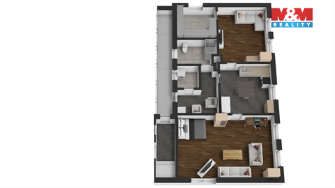 Pronájem bytu 3+1, 88 m² - 2