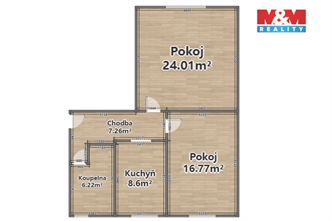 Prodej bytu 2+1, 63 m² 4